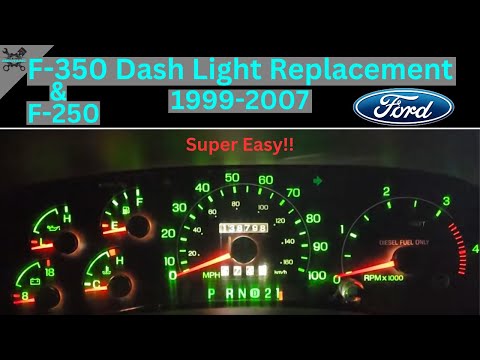 Видео: Как заменить подсветку приборной панели Ford F-350/F250 1999-2008 гг. (*БЕЗ СПЕЦИАЛЬНЫХ ИНСТРУМЕН...