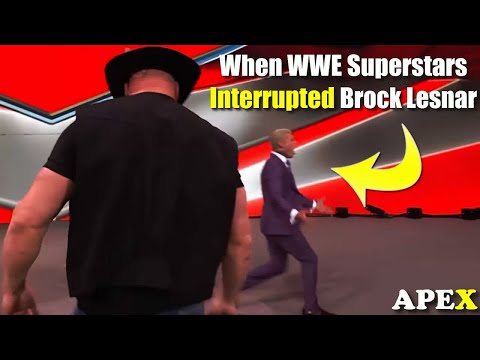 Видео: Когда суперзвезды WWE прервали выступление Брока Леснара и поплатились за это