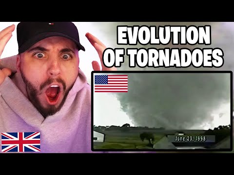Видео: Британец отреагировал на эволюцию американских кадров торнадо