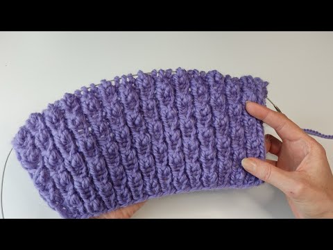 Видео: Крутой фактурный узор спицами для шапок ,свитеров, кардиганов, джемперов.