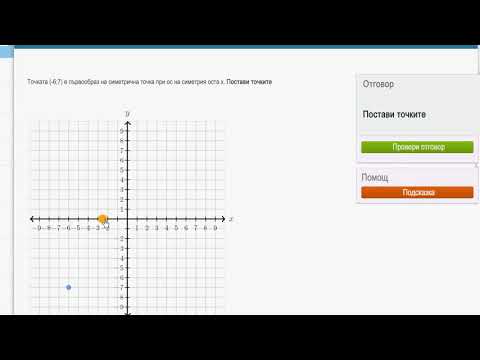 Видео: Симетрични точки в правоъгълна координатна система