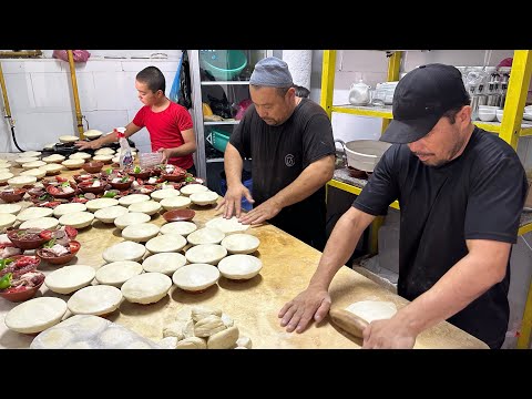Видео: Замечательная ТЕХНОЛОГИЯ Приготовления. МЯСО, КАЗИ и ЛУК с Керамикой. Самая Продаваемая Уличная Еда.