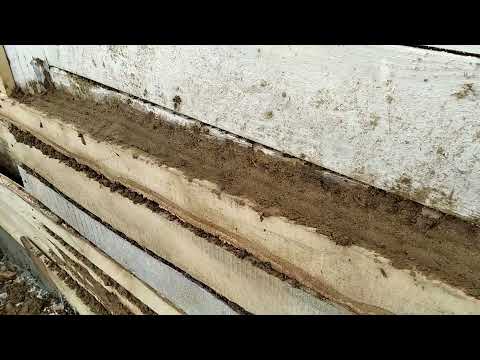 Видео: Утепляю стены опилками и глиной. Сгниёт или нет?