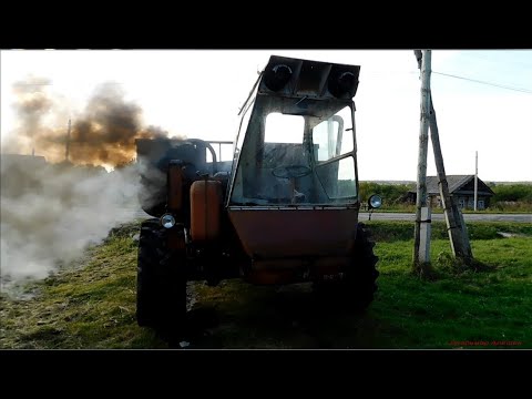 Видео: Запуск самоходки после простоя! Заводим монстра! Запуск дизеля!