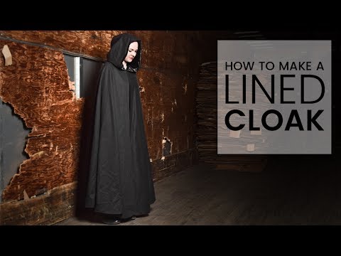 Видео: Как сделать плащ с капюшоном и подкладкой