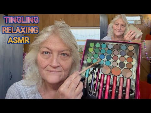 Видео: ASMR/Очень покалывает и расслабляет во время нанесения макияжа!