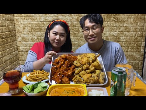 Видео: Мукбанг/Корейская курица(chicken) Муж кореец умеет говорить по русски?🤔