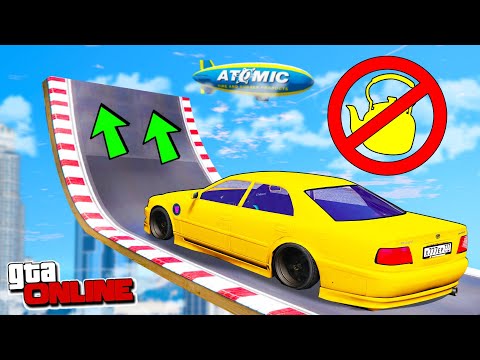 Видео: ЧАЙНИК РАЗРЫВАЕТ! КАК ДАЛЕКО МАШИНА УЛЕТИТ С ОГРОМНОГО ТРАМПЛИНА НА СКОРОСТИ 3000 КМ/Ч? ПРЫЖКИ В GTA