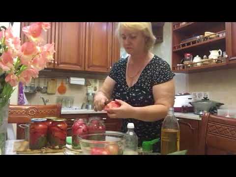 Видео: Помидоры-Дольки с желатином на зиму. Очень вкусные.
