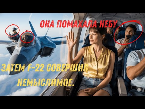 Видео: Она помахала истребителю в полете: то, что F-22 сделал дальше, шокировало всех