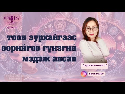 Видео: ТООН ЗУРХАЙГААС ӨӨРИЙГӨӨ ГҮНЗГИЙ МЭДЭЖ АВСАН