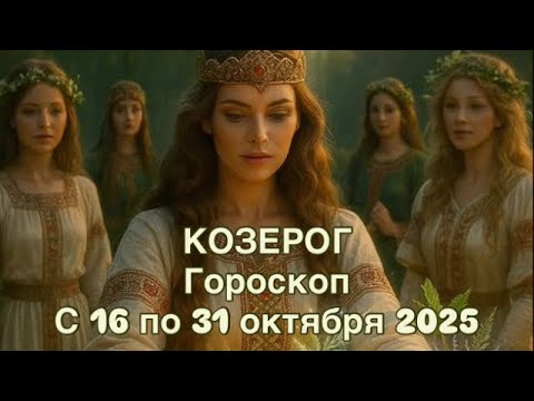 Видео: КОЗЕРОГ - С 16 ПО 31 ОКТЯБРЯ  2025 | ВАЖНО! | НЕ ВАЖНО! | РЕЗУЛЬТАТ | ПРОГНОЗ ОТ NATALLIA  MARKOWSKA