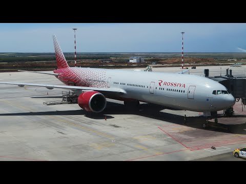Видео: Boeing 777-300ER а/к Россия | Рейс Симферополь - Санкт-Петербург