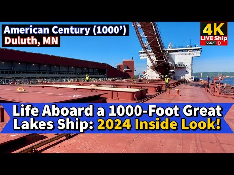 Видео: ⚓️Жизнь на борту 1000-футового судна Great Lakes: взгляд изнутри в 2024 году!