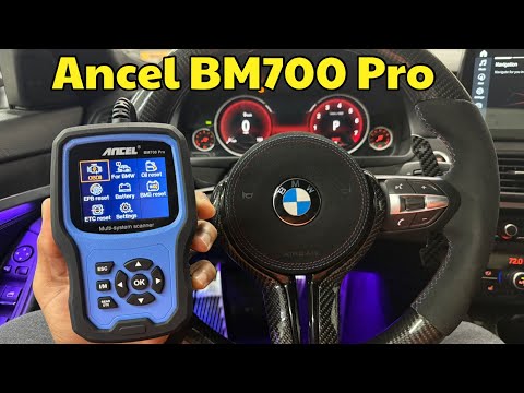 Видео: Обзор сканера ANCEL BM700 Pro OBD2 | Инструмент для сброса BMW для обслуживания, аккумулятора и д...