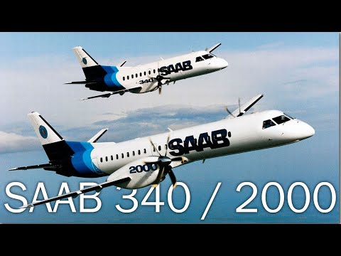 Видео: Saab 340 / 2000 - крылатые маршрутки