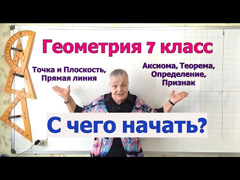 Видео: Геометрия 7 класс. Основные понятия и фигуры геометрии. Их компоненты.