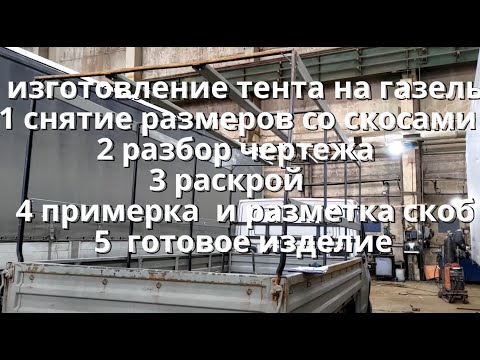 Видео: Как снять размеры со скосами и изготовить тент на ГАЗЕЛЬ, раскрой ,РАЗБОР ЧЕРТЕЖА , РАЗМЕТКА СКОБ.