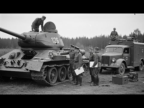 Видео: Немецкие офицеры захватили Т-34-85 — и признались, что никогда не видели такой брони