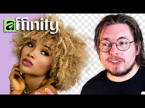 Видео: Удаление фона за волосами в Affinity 3 – Учебное пособие по кисти выделения и уточнению