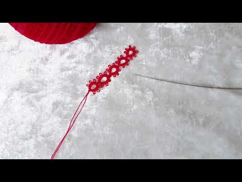 Видео: Needle tatting. Фриволите. Мастер класс. Плетем цепочку иглой.