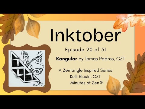 Видео: Inktober 2025 – Зентангл для начинающих© – День 20 – Kangular
