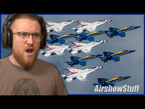 Видео: Королевская морская пехота отреагировала на совместный полет Blue Angels и Thunderbirds над Нью-Й...