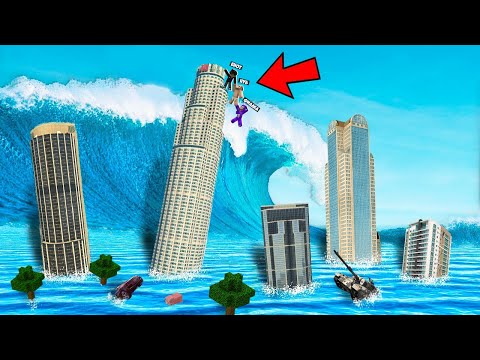 Видео: НУБ ПРО И ДЕВУШКА ВЫЖИЛИ ПРОТИВ ЦУНАМИ В ГОРОДЕ В МАЙНКРАФТ! ТРОЛЛИНГ ЦУНАМИ MINECRAFT