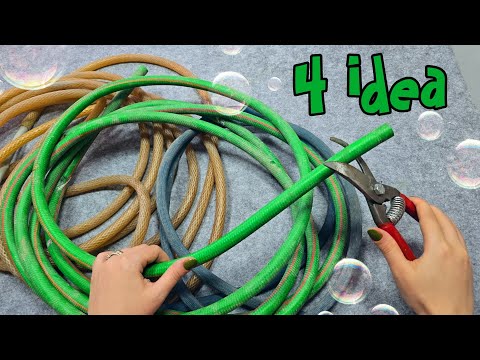 Видео: 4 замечательных идеи использования старых шлангов в саду / Переработка ♻️