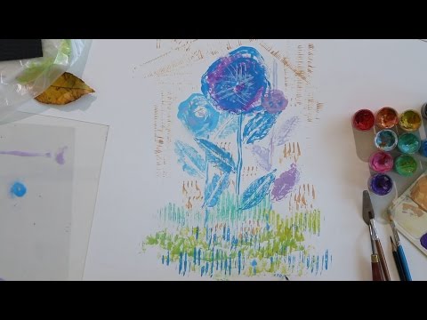 Видео: «Уроки рисования». Монотипия (23.10.2015)