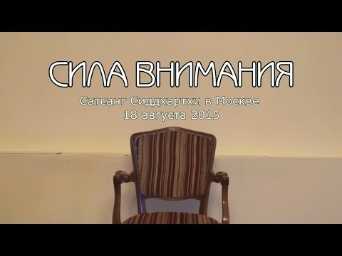 Видео: Юрий Менячихин 2015.08.18 "СИЛА ВНИМАНИЯ" Сатсанг в Москве