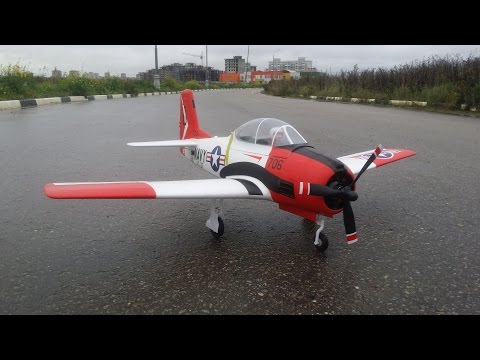 Видео: Радиоуправляемый самолет Eleven Hobby T-28 Trojan