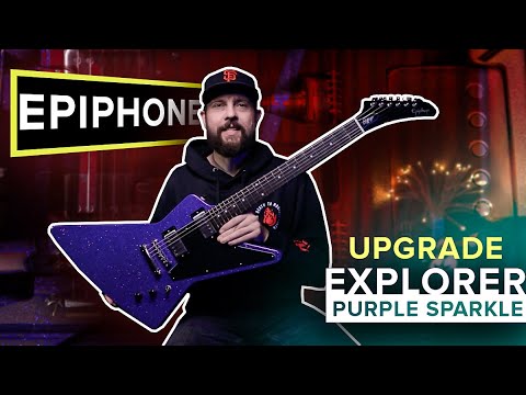 Видео: Epiphone Explorer Purple Sparkle на стероидах, кастом Riffage против Snakebyte