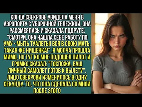 Видео: Вот, сынок, место твоей жены - у параши!＂ заявила свекровь, а муж молча согласился. Все замерли...