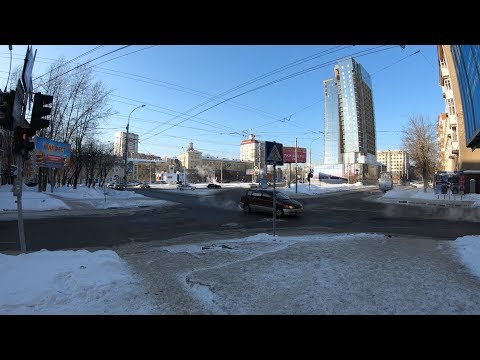 Видео: [4К] Новосибирск - Зимняя прогулка по улице Советской