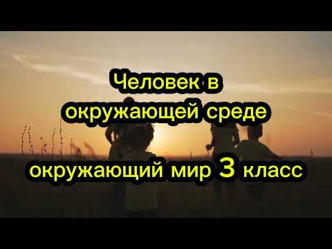Видео: Человек в окружающей среде. Окружающий мир 3 класс