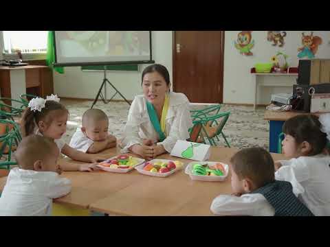 Видео: Білім беру саласы: Қатынас.Ұйымдастырылған іс-әрекеті: Көркем әдебиет.Тақырыбы: "Жемістер жыры".