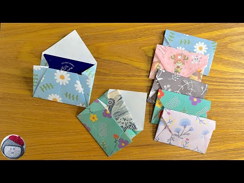 Видео: Клей и скотч не требуются!Как сделать простые мини-конверты