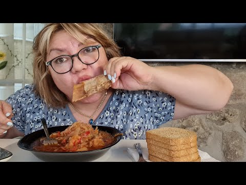 Видео: МУКБАНГ 🍽 СУП ЩИ ///MUKBANG 🍴SOUP: ASMR: COOKING: EATING