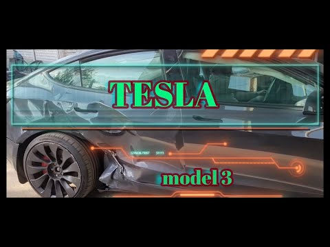 Видео: Tesla model 3 замена задней четверти