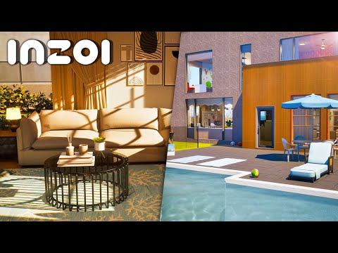 Видео: Строим для моей семьи Zoi современный дом мечты — inZOI Speed ​​Build