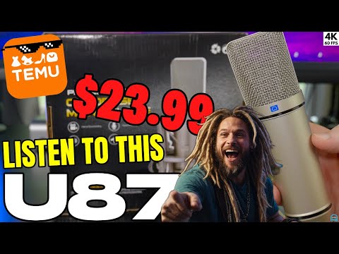 Видео: U87 всего за 23 доллара! 😲 Обзор конденсаторного микрофона Temu U87