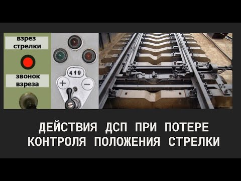 Видео: 2  Действия ДСП при потере контроля положения стрелки