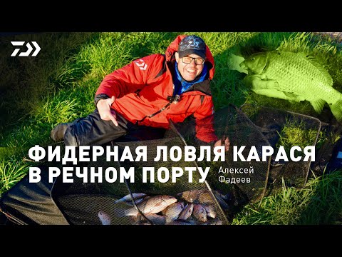 Видео: ФИДЕРНАЯ ЛОВЛЯ КАРАСЯ В РЕЧНОМ ПОРТУ / АЛЕКСЕЙ ФАДЕЕВ