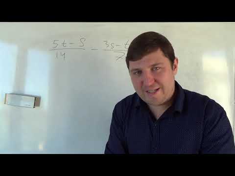 Видео: Сложение и вычитание алгебраических дробей с разными знаменателями #3. Алгебра 8 класс.