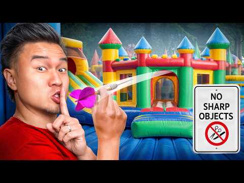 Видео: Кто последний попадется в надувной парк, тот и победитель!
