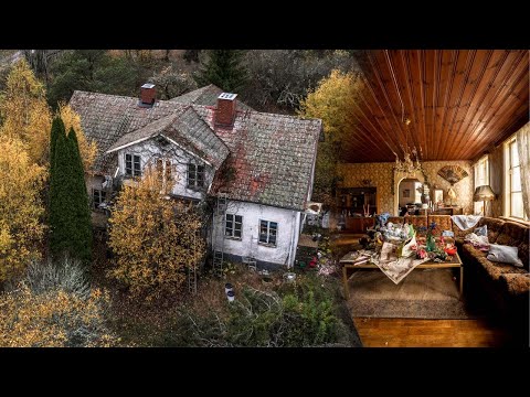 Видео: Нетронутый заброшенный особняк шведской семьи - Электричество все еще работает!