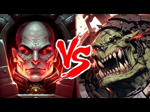 Видео: Турнирная битва за титул сильнейшей фракции Dawn of War. Разбор игры DANTIST(chaos) vs Destar(ork).