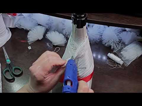 Видео: Оформление бутылок шампанского [Часть 2]