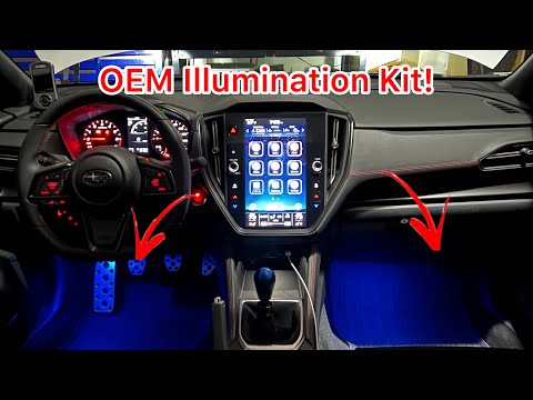 Видео: Установка комплекта подсветки пространства для ног OEM WRX 2022